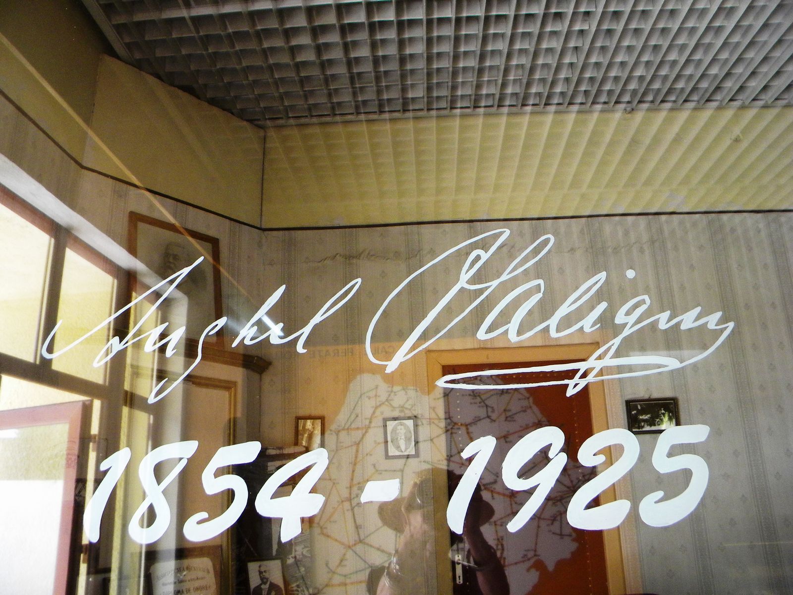Sala Saligny din Muzeul CFR, cu exponate dedicate inginerului Anghel Saligny